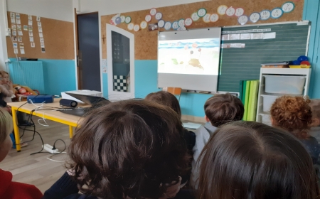 Séance cinéma en classe de maternelle!